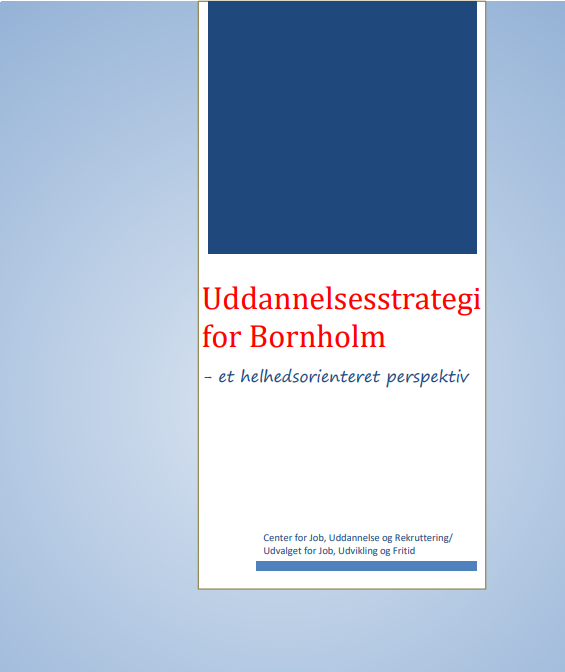 Forside til "Uddannelsesstrategi for Bornholm"